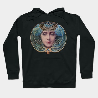 Art Nouveau Woman Hoodie